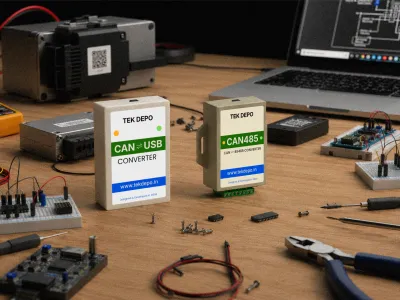 CAN to USB and CAN to RS485 converters used in automotive and industrial testing labs