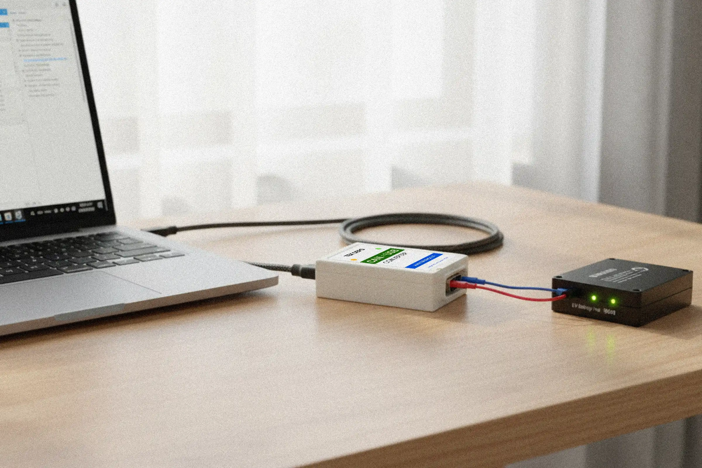 CAN to USB and CAN to RS485 converters used in automotive diagnostics and embedded labs