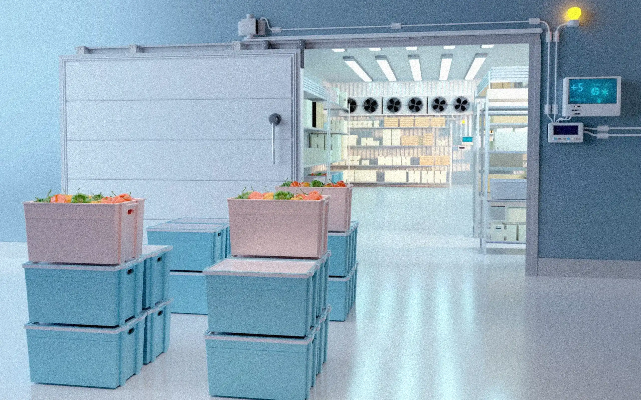 Cold chain temperature monitoring in pharmaceutical logistics